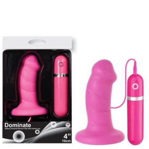 Plug mini pênis pink 10 velocidades - DOMINATE - NANMA - Sexshop