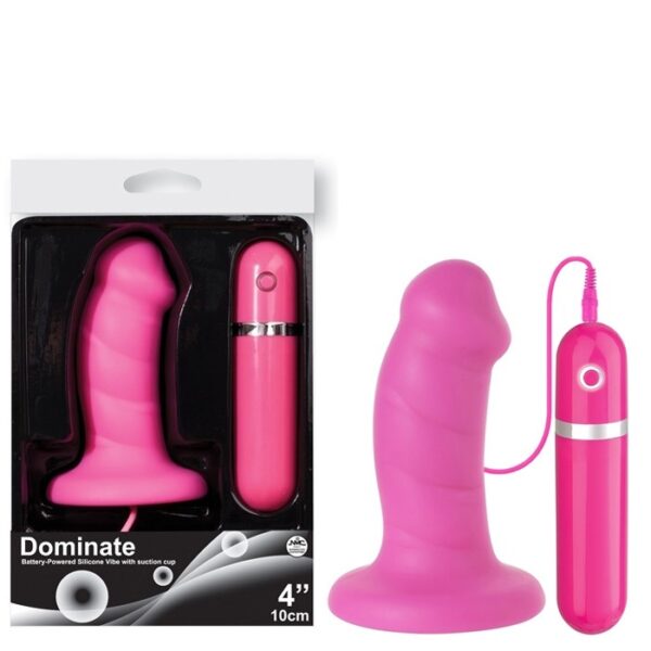 Plug mini pênis pink 10 velocidades - DOMINATE - NANMA - Sexshop