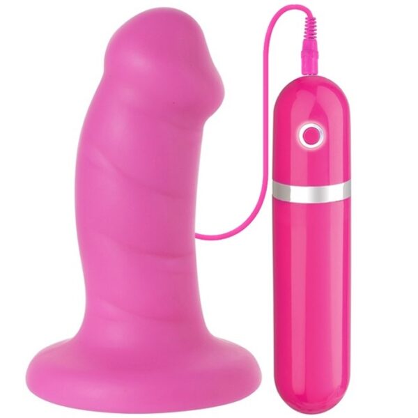 Plug mini pênis pink 10 velocidades - DOMINATE - NANMA - Sexshop