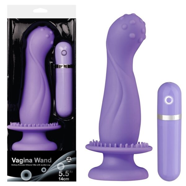 Sexshop, Vibrador ponto G, ventosa e 10 velocidades - VAGINA WAND - NANMA