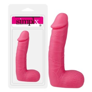 Pênis realístico de 15 cm com escroto, diâmetro avantajado e glande saliente - SIMPLX 6 - NANMA - Sexshop