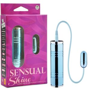 Cápsula metalizada azul 10 velocidades - SENSUAL SHINE - NANMA - Sexshop