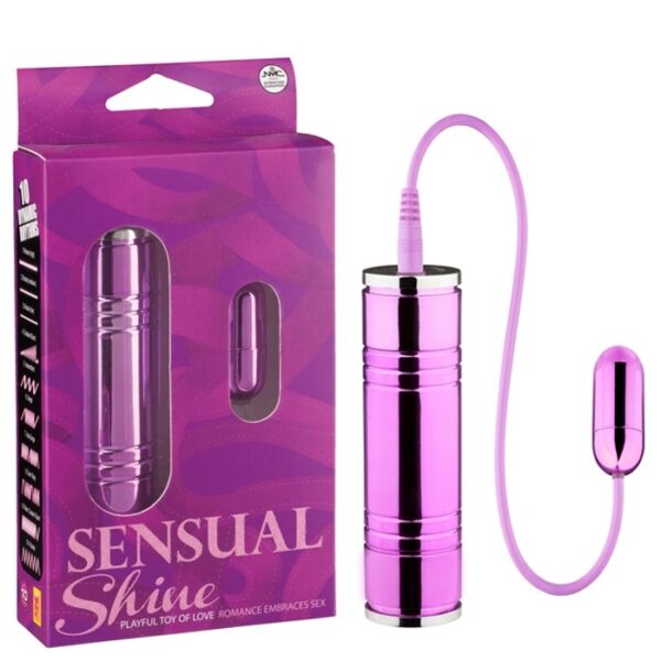 Cápsula metalizada lilás 10 velocidades - SENSUAL SHINE - NANMA - Sexshop