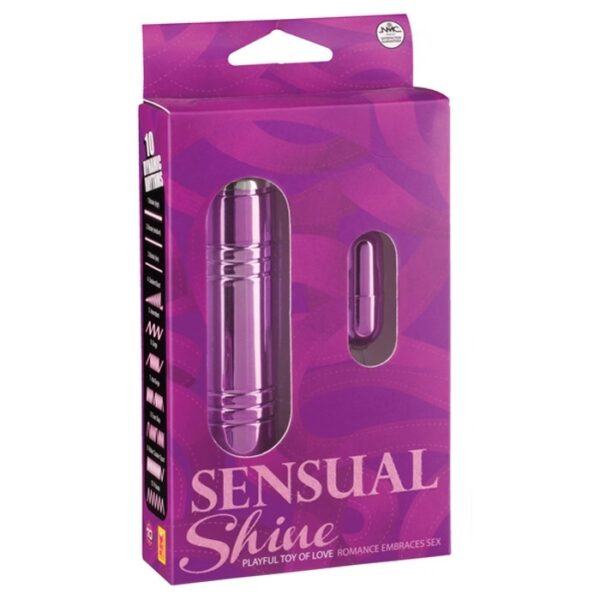 Cápsula metalizada lilás 10 velocidades - SENSUAL SHINE - NANMA - Sexshop