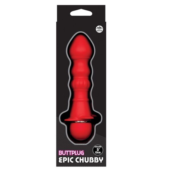 Plug anal vermelho 10 vibrações - EPIC CHUBBY - NANMA - Sexshop