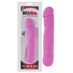 Pênis silicone curvo 21cm resistente à água com 10 ritmos - BIO VIBE - NANMA - Sexyshop