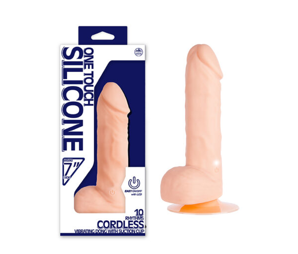 One Touch Silicone - Pênis Realístico 18cm com Ventosa - Sex shop