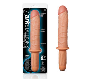 Dark Stallions - Pênis 22cm com Manopla e 2 Vibradores - Sexshop