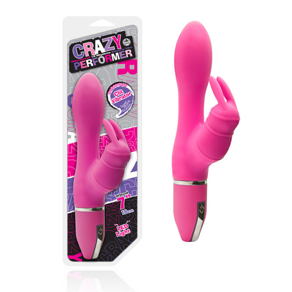 Crazy Performer Silicone Vibrador 18cm com 2 motores - Sex shop