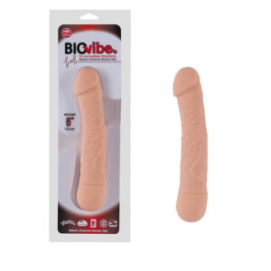 Bio Vibe 6 - Vibrador em Silicone Flexível 15cm - Sex shop