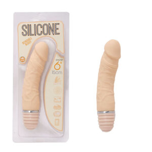 Vibrador, em Silicone em Formato de Pênis Flexível 15cm - Sex shop