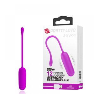 Vibratória Recarregável com 12 Modos de Vibração - PRETTY LOVE JOYCE - Sexshop