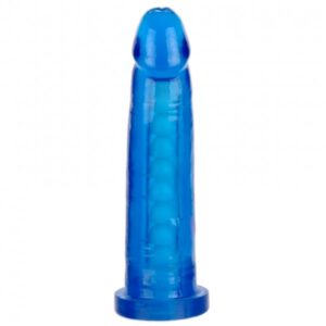 Pênis ARTICULADO e Macio Azul - Sexy shop