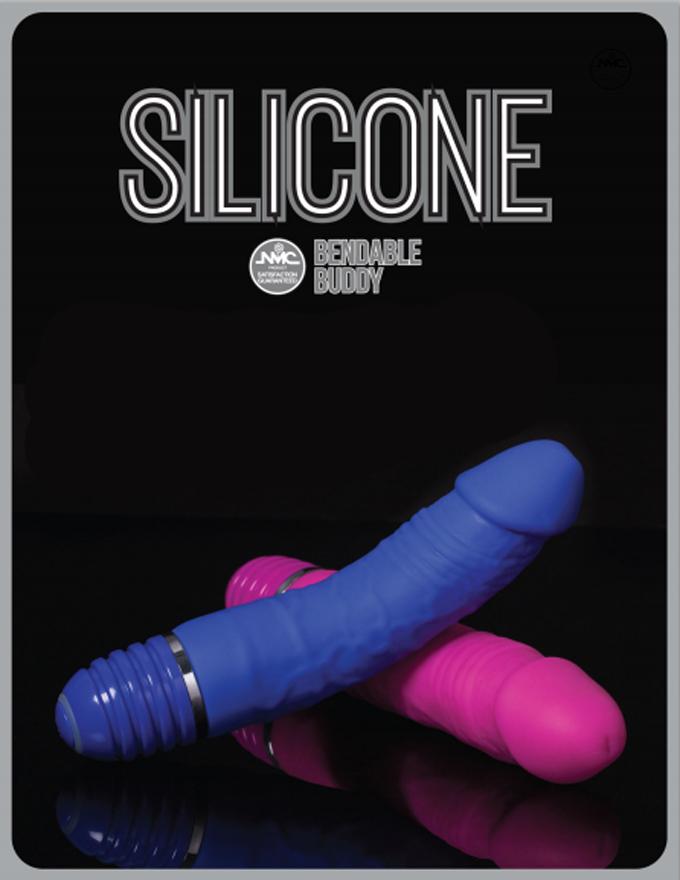 Pênis flexível 19cm e 10 ritmos - SILICONE BENDABLE BUDDY - NANMA - Sexshop