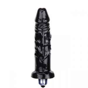 Sexshop - Pênis Realístico com vibrador 12x3cm Preto