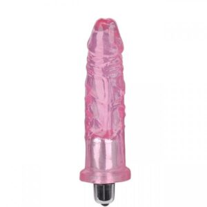 Sexshop - Pênis Realístico com vibrador 12x3cm Rosa