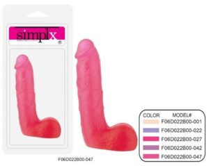 Pênis realístico de 19 cm alongado com escroto - SIMPLX 7 - NANMA - Sexshop-0