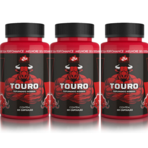 Kit 03 Touros - Suplemento Energético para Homens com 60 capsulas