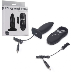 Vibrador Plug and Play - Dupla Vibe Dinâmica - Eva Collection - Sexshop