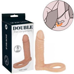 Anel companheiro Dupla Penetração 12X3CM - Sexshop