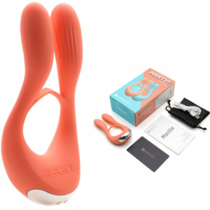 Anel peniano Vibrador de luxo 10 Velocidade e Estimulador Clitoriano - Martins Kiss Toy