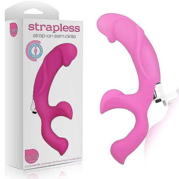 Vibrador STRAPLESS - Strap-on sem cinta - Silicone - Eva Collection - Sexshop