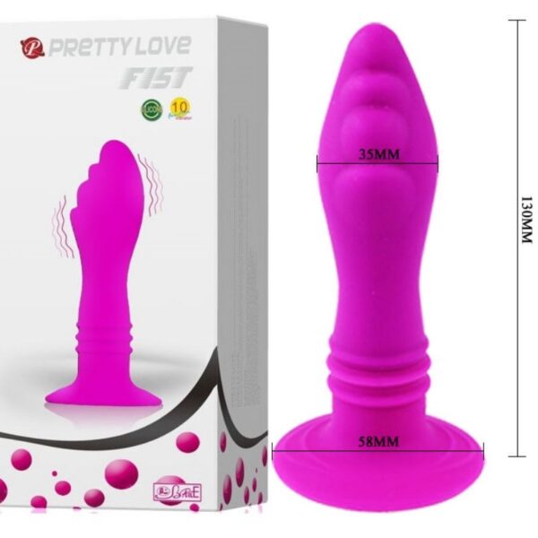 Plug Anal de Silicone Ponta estimuladora PRETTY LOVE - Sexshop