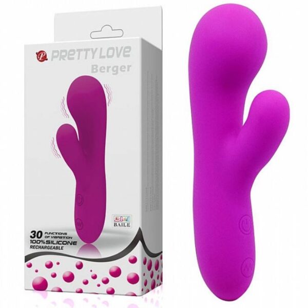 Vibrador Silicone Recarregável 30 níveis de vibração Berger - Sex shop