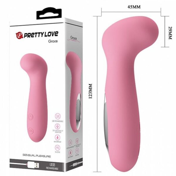 Estimulador de Ponto G Recarregável - Grace - Pretty Love - Sexshop