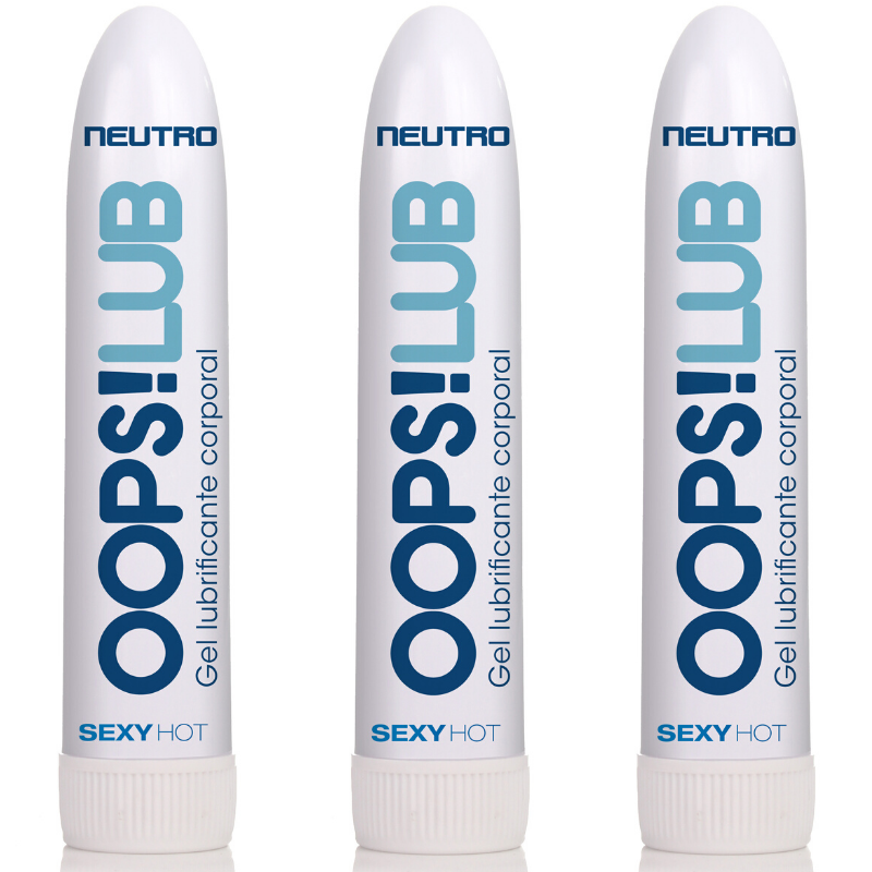 Kit 03 Lubrificante OOPS! LUB - Gel Neutro - 50g - Sex shop