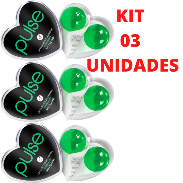 Kit 03 Bolinha Erótica Pulse Retardante dupla Sexy Fantasy - Sexshop