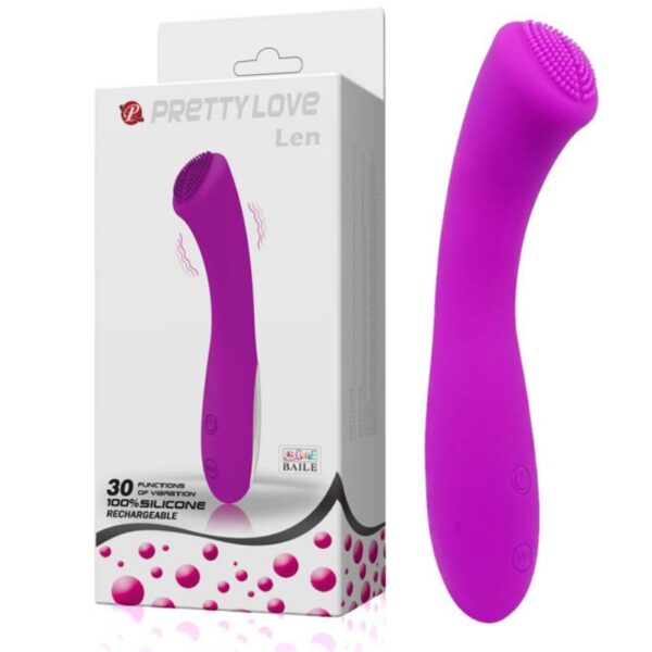 Vibrador Bastão Silicone Recarregável 30 níveis de vibração - Sex shop