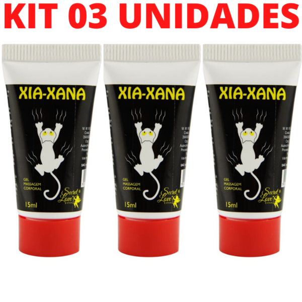 Kit 03 Gel Eletrizante XIA XANA HOT ICE 15ml SECRET LOVE