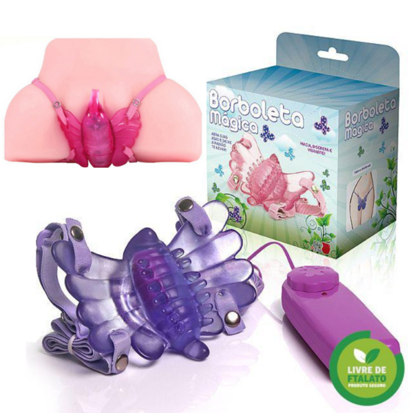 Borboleta Mágica - Butterfly Estimulador Feminino Lilás - Sexshop