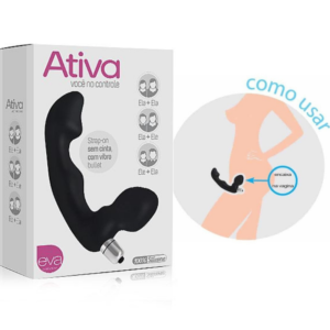 Vibrador Ativa - Strap on sem sinta - Silicone - Sexshop