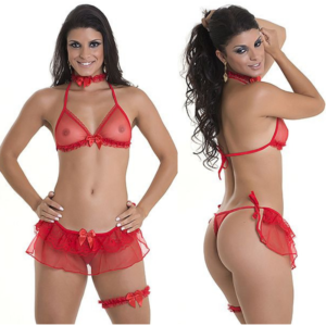 Fantasia Fogo e Paixão - Dama de Vermelho 2 - Sexshop