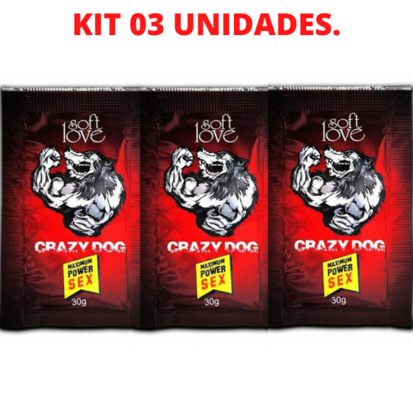 Kit 03 CrazyDog Maximum PowerSex 30gr SoftLove - Sex shop