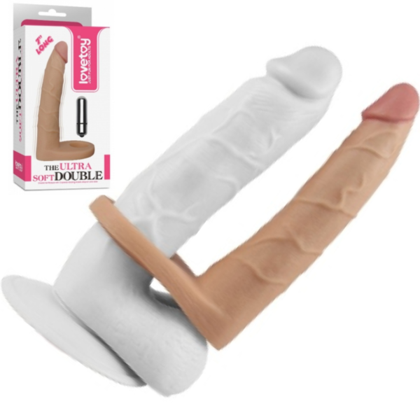 Anel Companheiro com com Veias e Glande Pequena e 10 Modos de Vibração - THE ULTRA SOFT DUDE LOVETOY - Sex shop