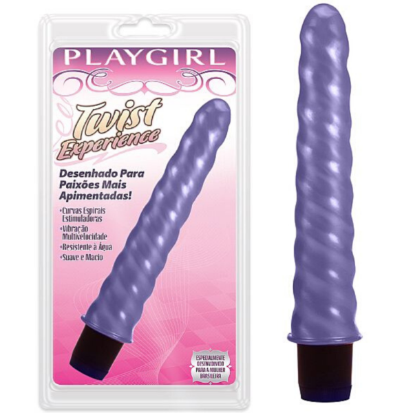 Vibrador Twist Experience em Espiral - Violeta - Sexshop