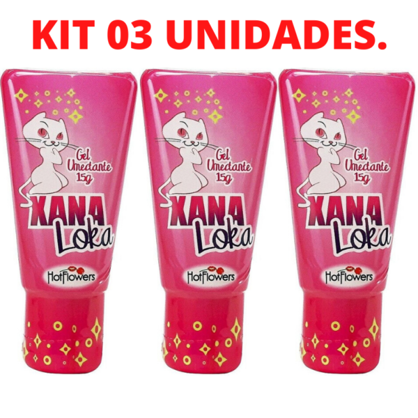 Kit 03 Gel Excitante XANA LOKA Sensação de vibrações 15g HotFlowers - Sex shop