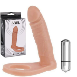 Anel Companheiro em Silicone com Vibrador - Sexshop