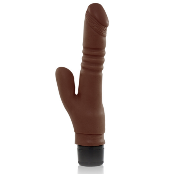Pênis Real Peter Extreme com Vibrador Marrom - 17,5 x 3cm - Sex Shop