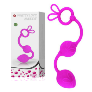 Plug Anal Esferas em Silicone duplo Pretty Love BALLS - Sexshop