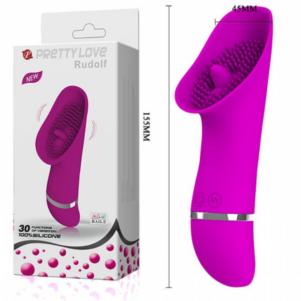 Estimulador de Clitóris Vibrador Puro Silicone Rudolf Pretty Love - Sexshop