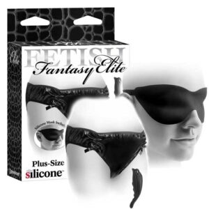 Calcinha com estimulador clitoriano - PLUS SZ VIBR PANTY BLACK - PIPEDREAM - Sexshop