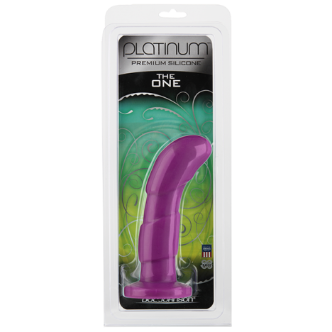 Penetrador ponto G em silicone com base - PLATINUM THE ONE PURPLE - DOC JOHNSON - Sexshop