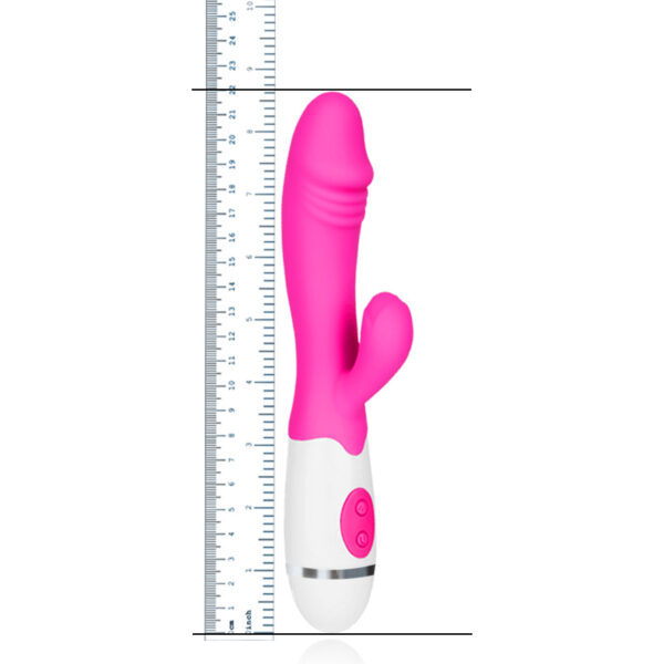 Vibrador com 10 Modos de Vibração e Detalhe de Glande na Ponta - WOMANIZER SILICONE VIBRATOR PLUS - Sex shop