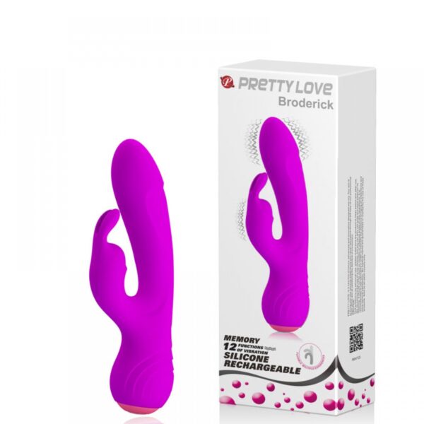 Vibrador Recarregável Totalmente Flexível com 12 Modos de Vibração - PRETTY LOVE BRODERICK - Sex shop