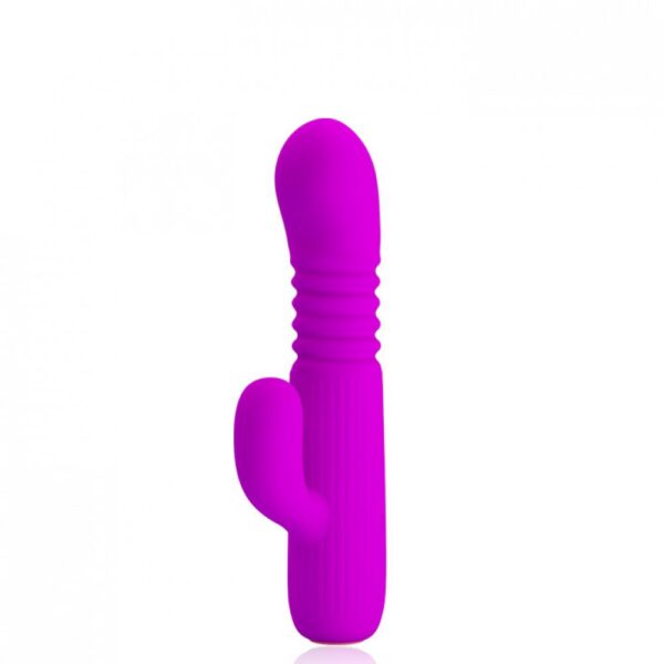 Vibrador Recarregável Vai e Vem com 4 Modos de Vibração e 4 Modos de Vai e Vem - PRETTY LOVE LEOPOLD - Sexshop