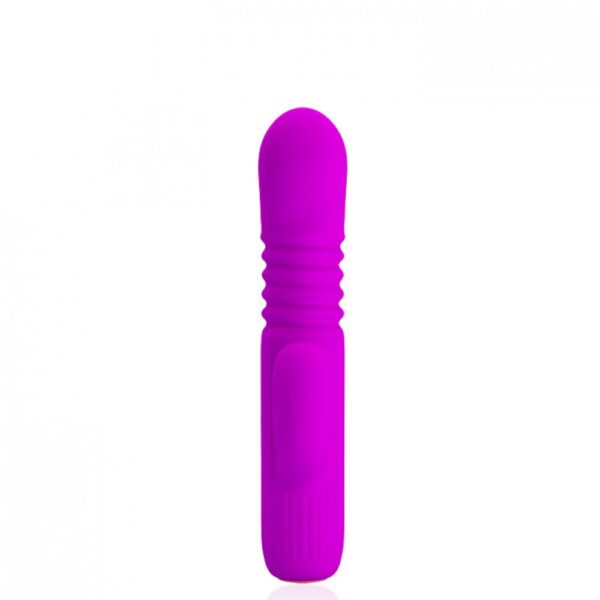 Vibrador Recarregável Vai e Vem com 4 Modos de Vibração e 4 Modos de Vai e Vem - PRETTY LOVE LEOPOLD - Sexshop